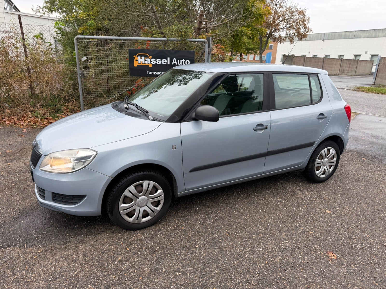 Grøn Skoda Fabia fra 2011