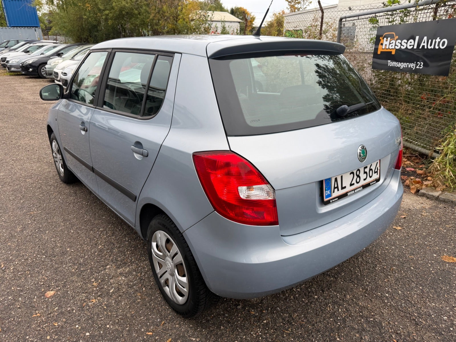 Grøn Skoda Fabia fra 2011