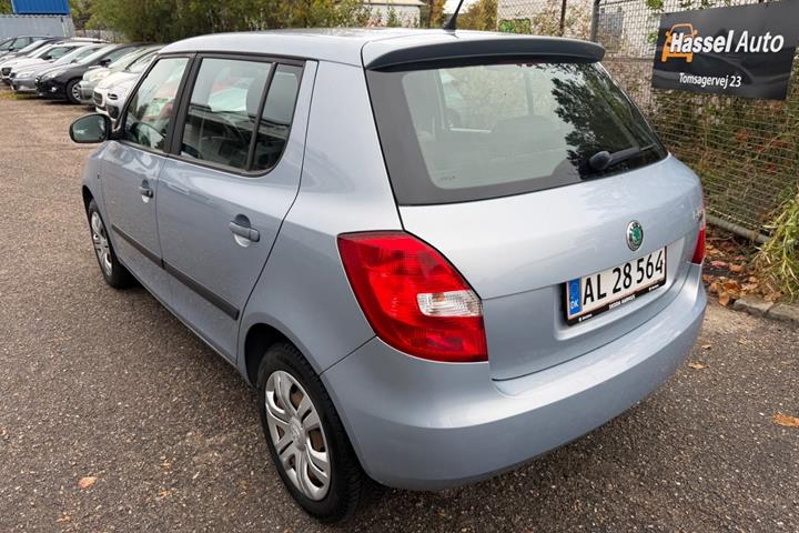 Grøn Skoda Fabia fra 2011