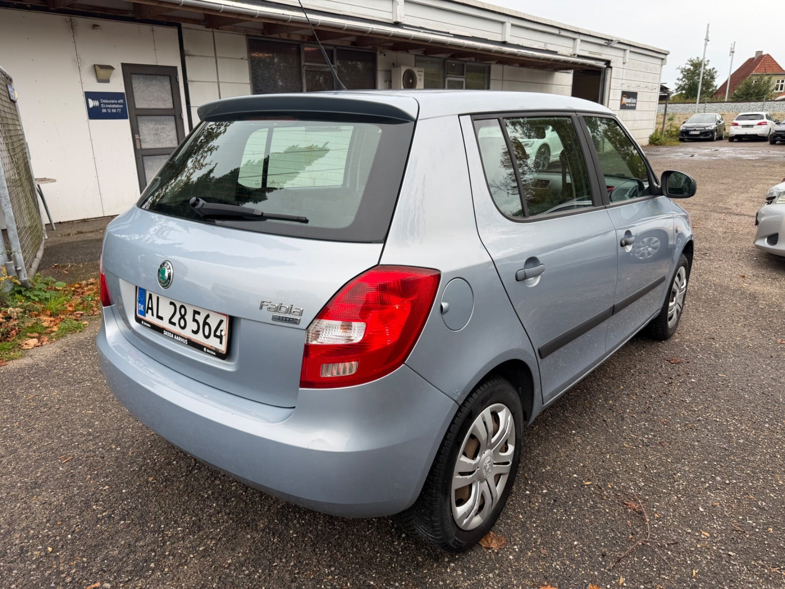Grøn Skoda Fabia fra 2011