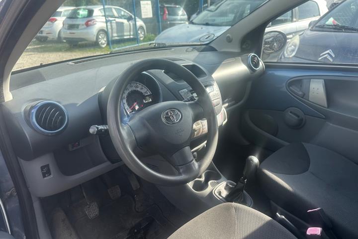 Blå Toyota Aygo fra 2008