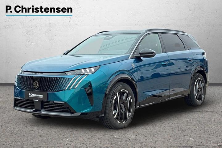 Blå Peugeot e-5008 fra 2025