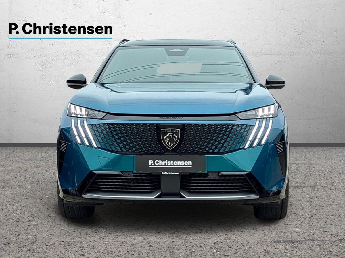 Blå Peugeot e-5008 fra 2025