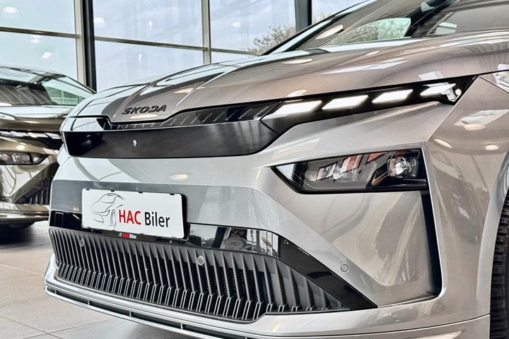 Grå Skoda Enyaq fra 2026