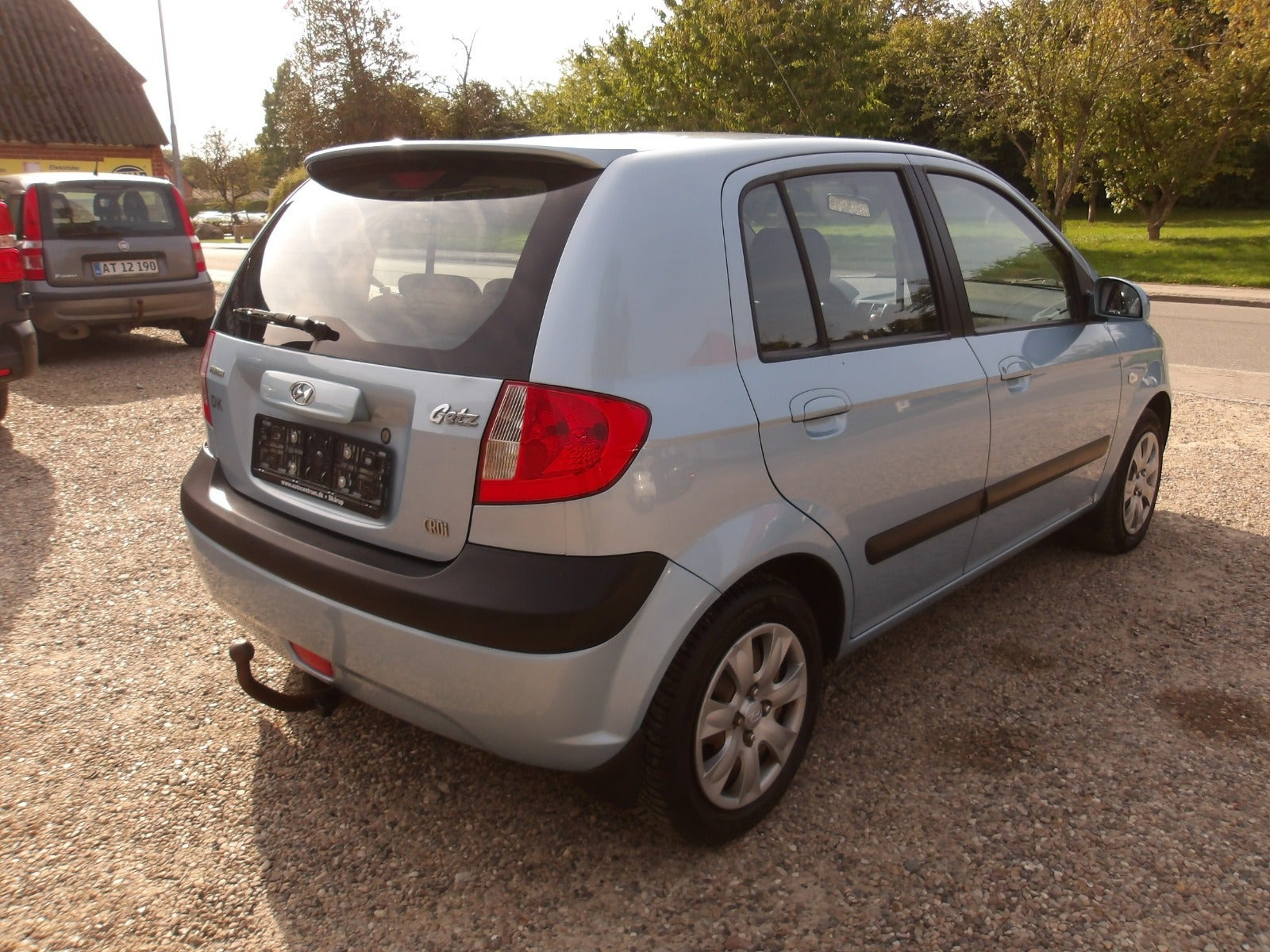 Blå Hyundai Getz fra 2008 set udefra