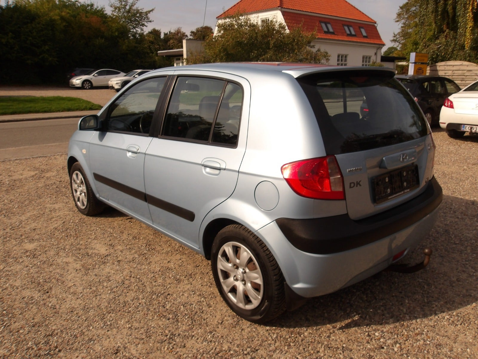 Blå Hyundai Getz fra 2008 set udefra