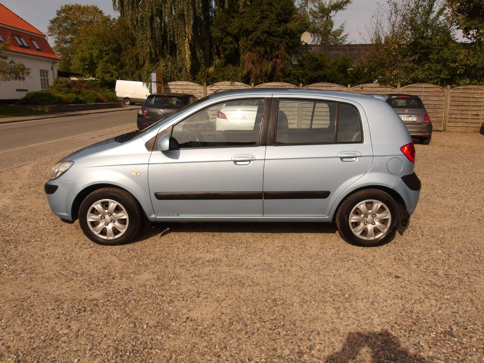 Blå Hyundai Getz fra 2008 set udefra