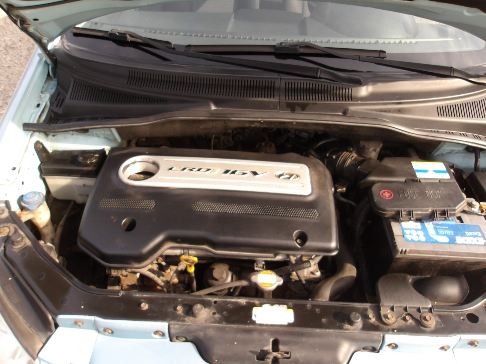 Blå Hyundai Getz fra 2008 set udefra