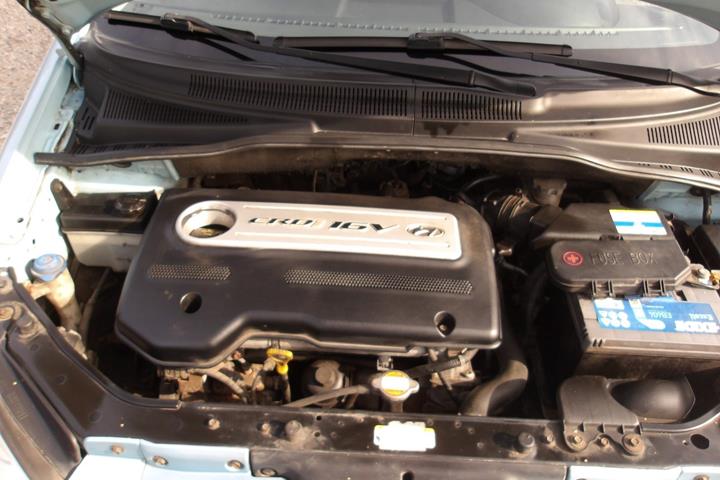 Blå Hyundai Getz fra 2008 set udefra