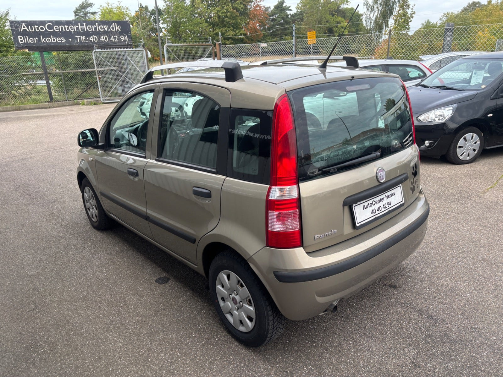 Beige Fiat Panda fra 2012