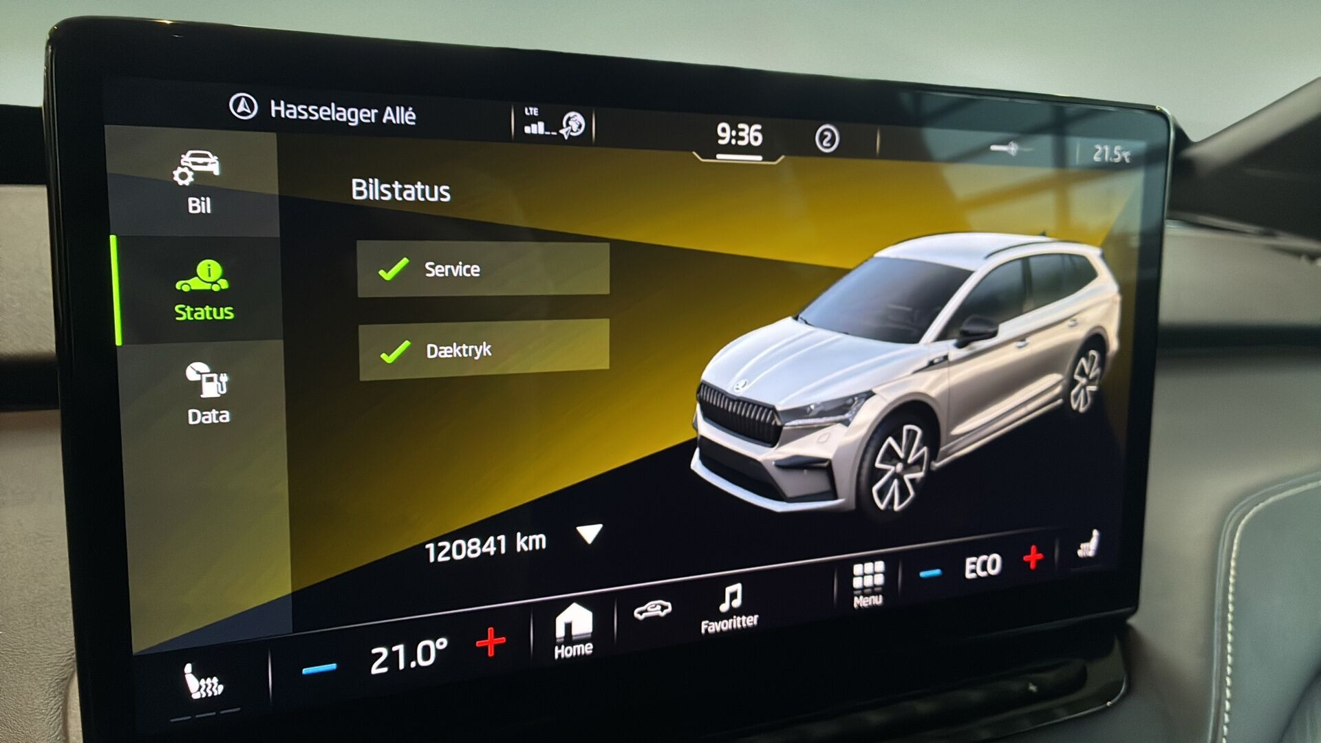 Sort Skoda Enyaq fra 2022