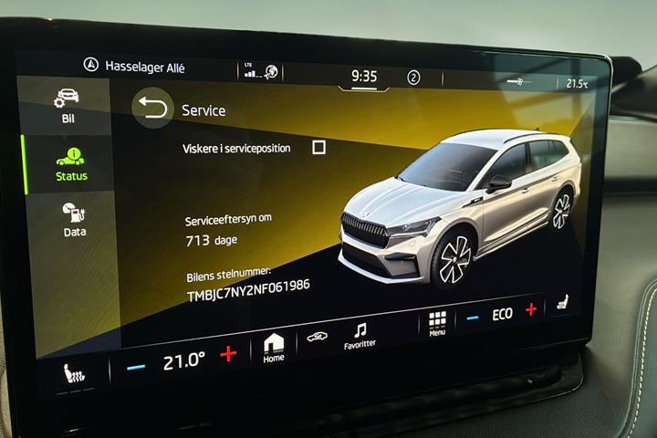 Sort Skoda Enyaq fra 2022