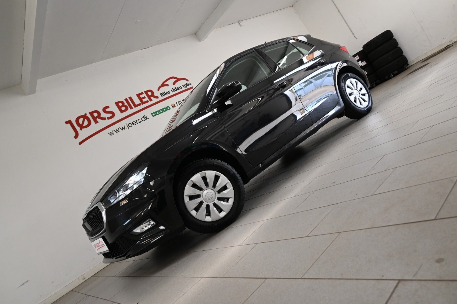 Sort Skoda Fabia fra 2024