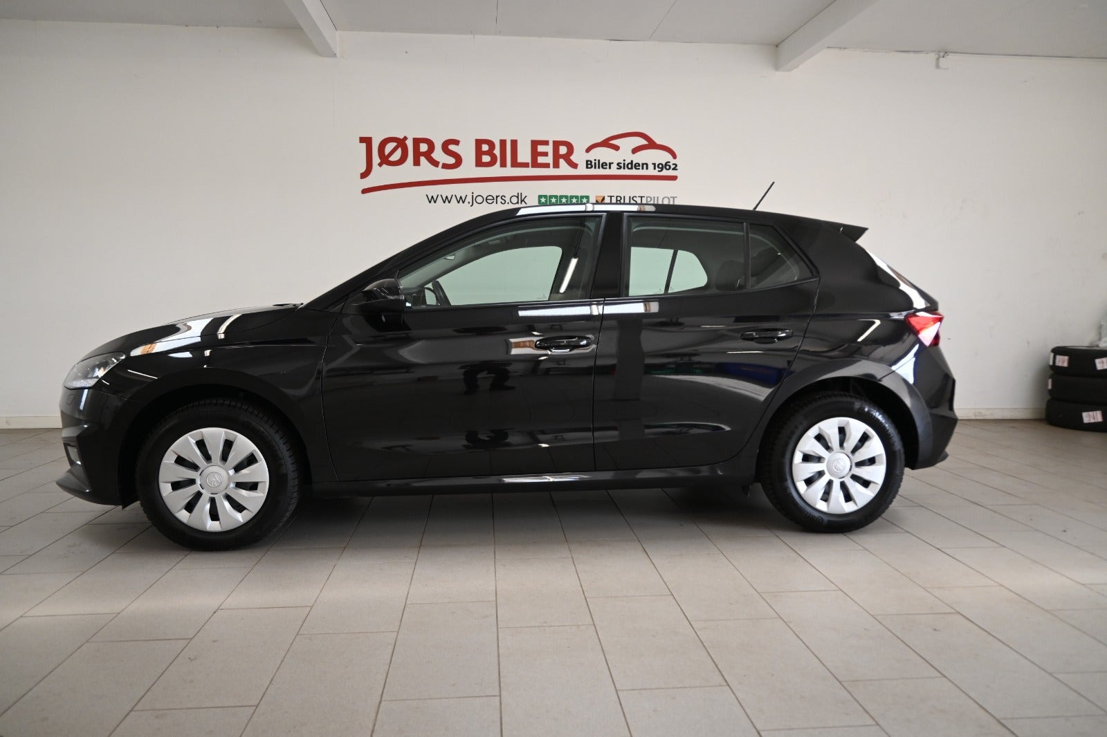 Sort Skoda Fabia fra 2024