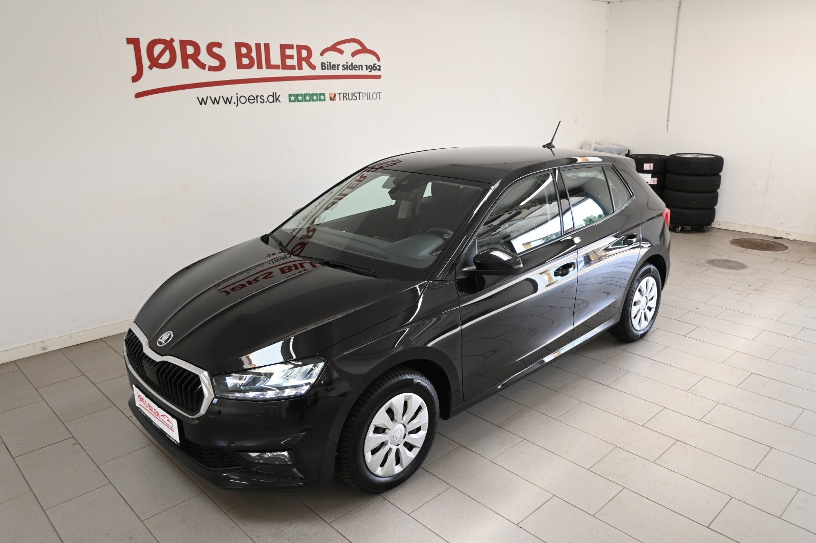 Sort Skoda Fabia fra 2024