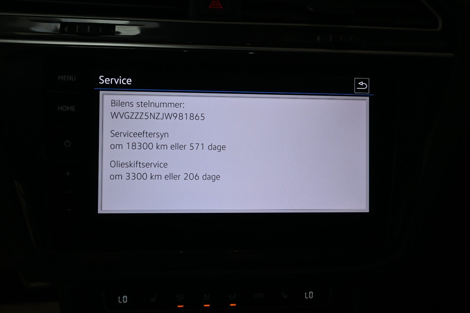 Grå VW Tiguan fra 2018