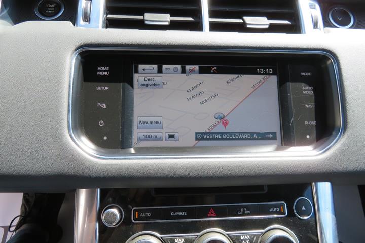 Grå Land Rover Range Rover sport fra 2014