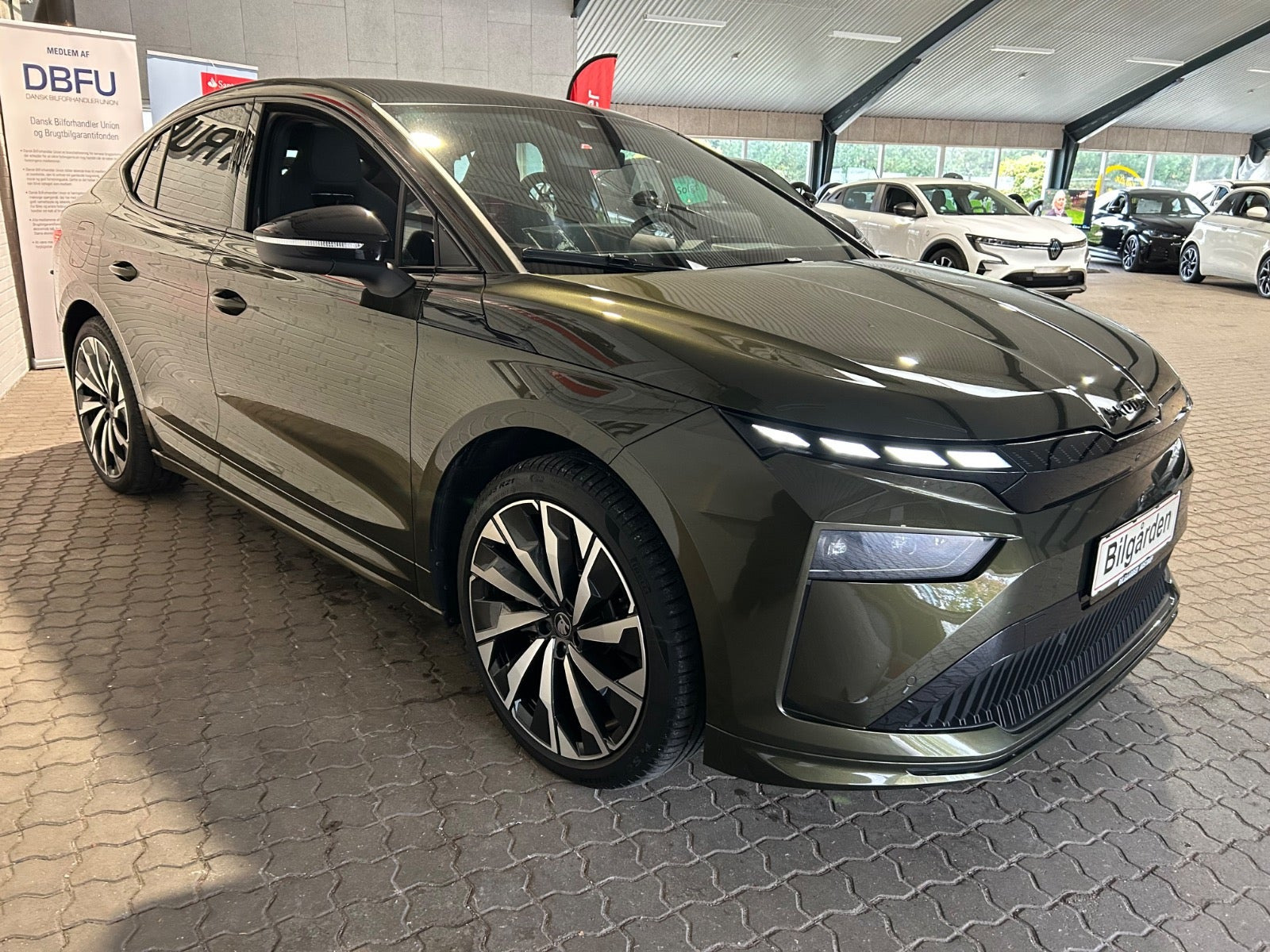 Grøn Skoda Enyaq fra 2025