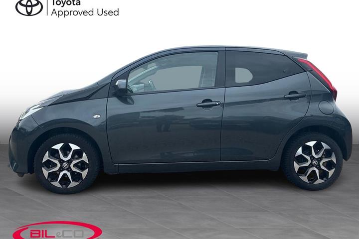 Grå Toyota Aygo fra 2021