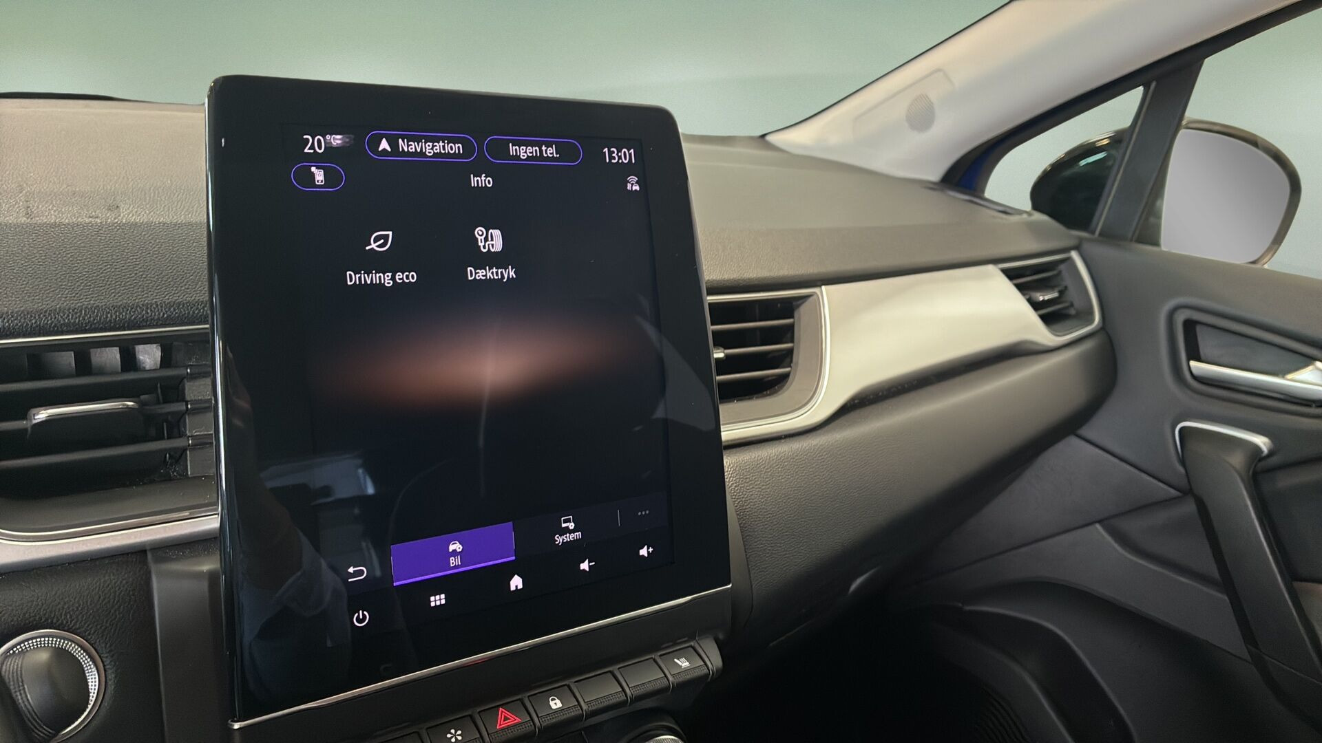 Blå Renault Captur fra 2022