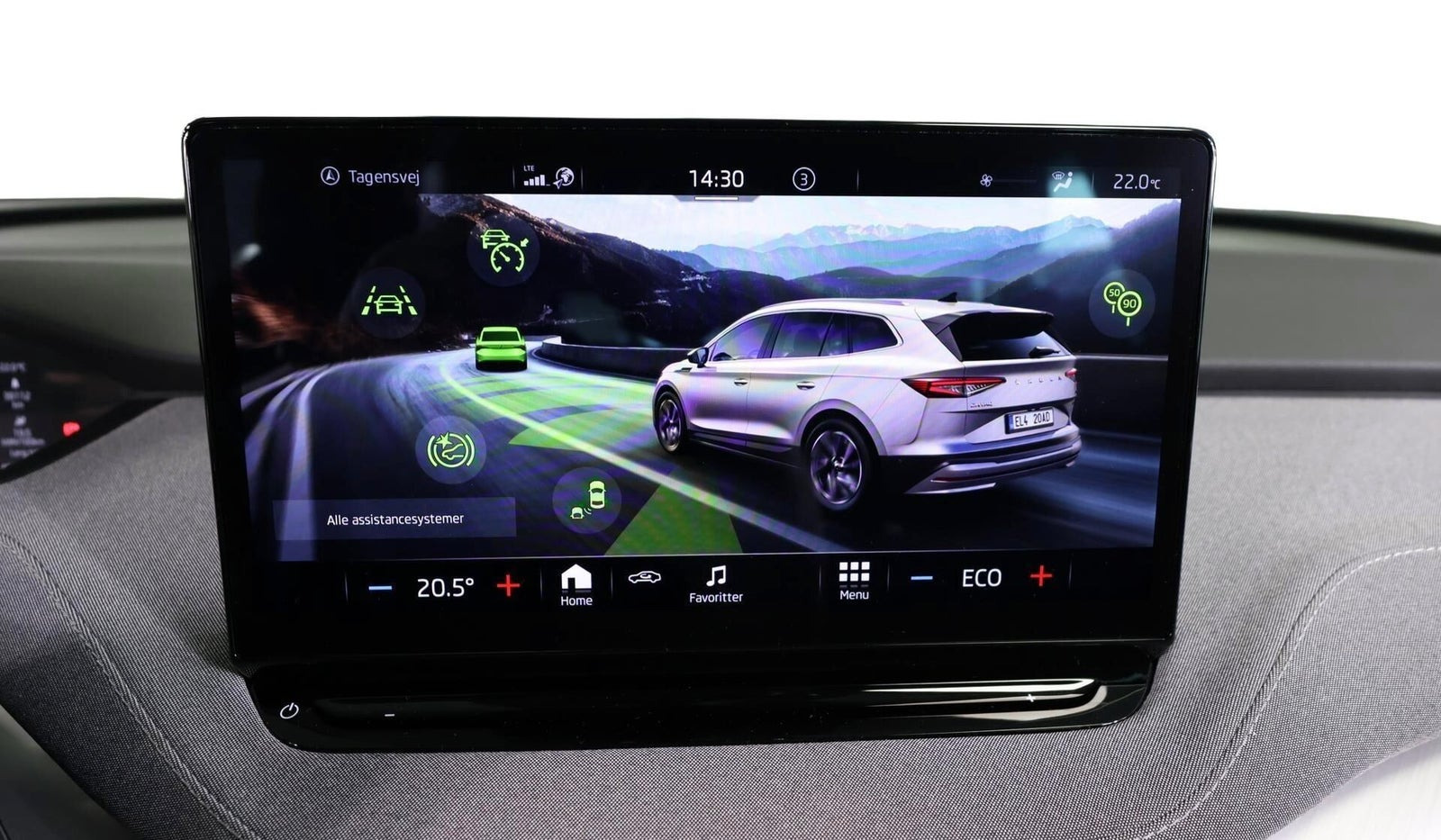 Sort Skoda Enyaq fra 2023