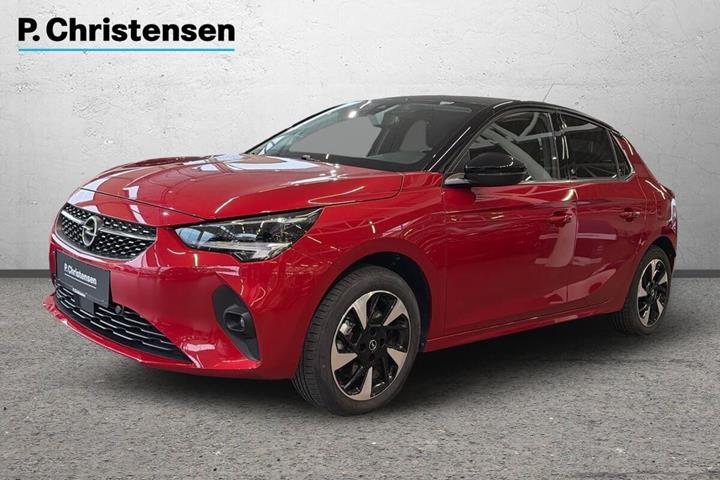Rød Opel Corsa-e fra 2020