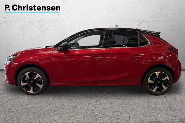 Rød Opel Corsa-e fra 2020