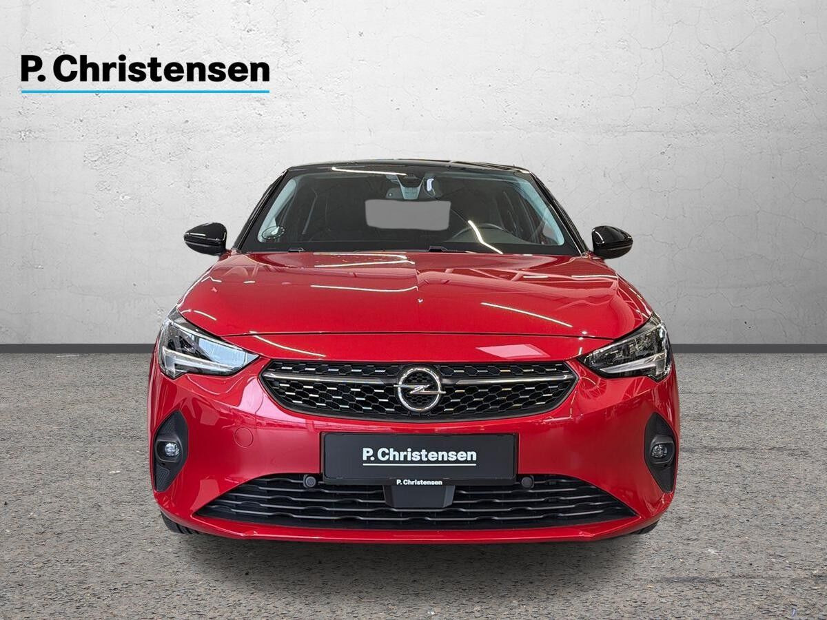 Rød Opel Corsa-e fra 2020