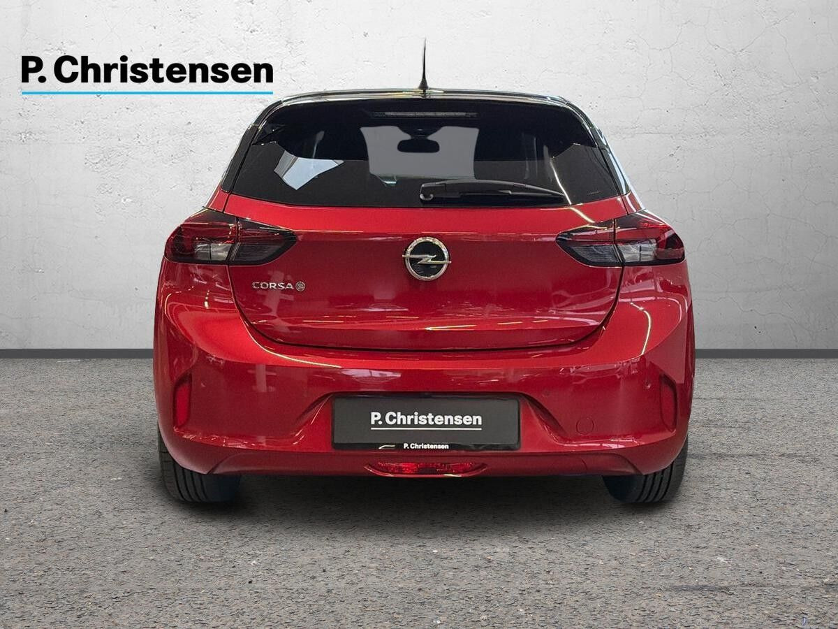 Rød Opel Corsa-e fra 2020
