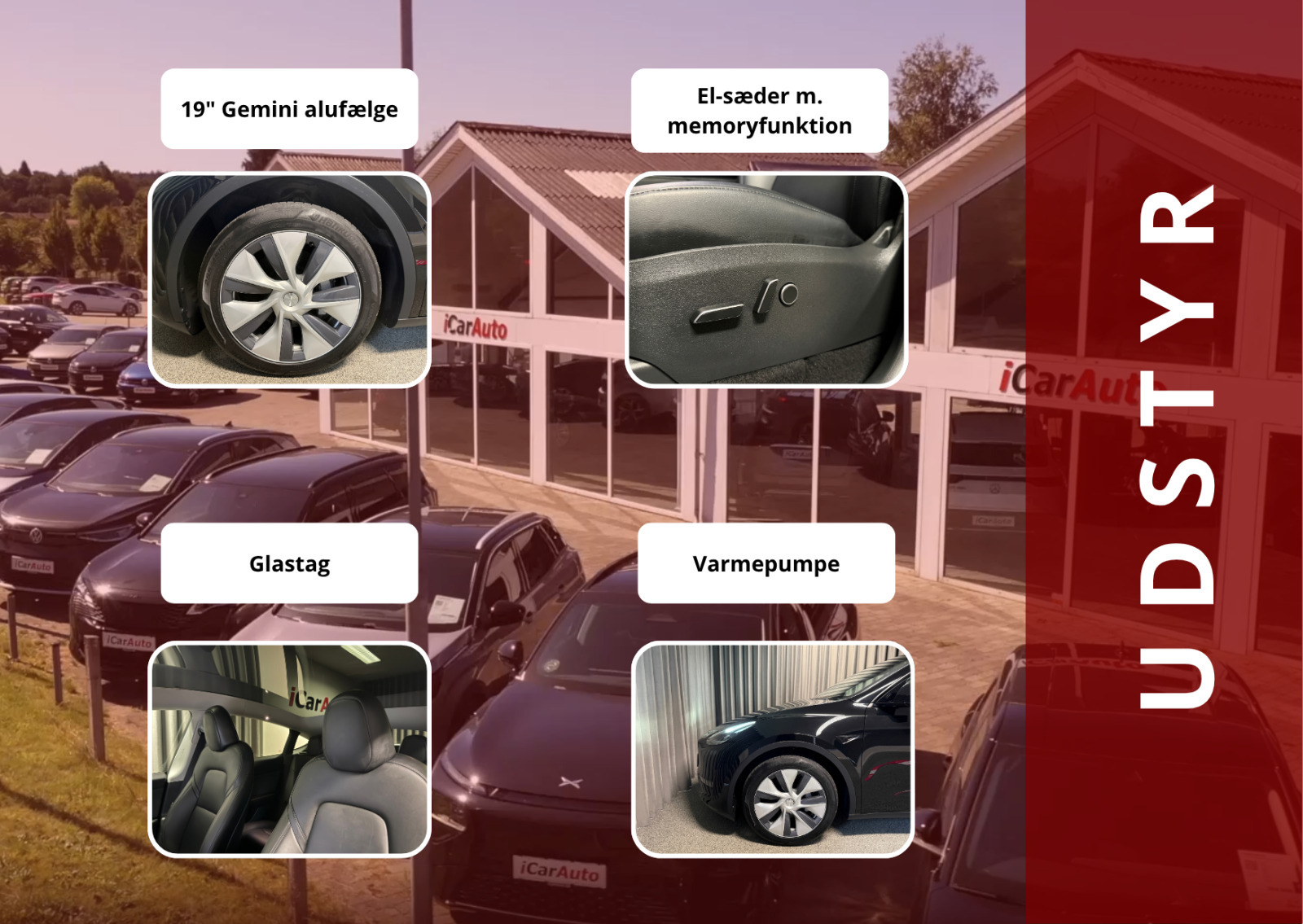 Sort Tesla Model Y fra 2024