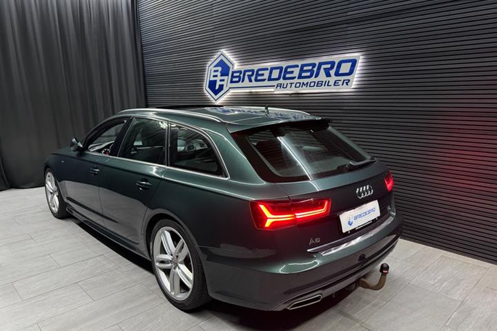 Grøn Audi A6 fra 2018