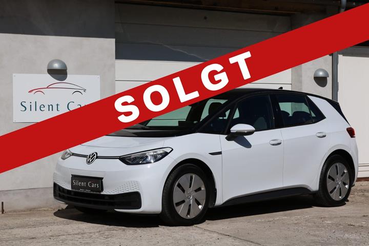 Hvid VW ID.3 fra 2022 set udefra