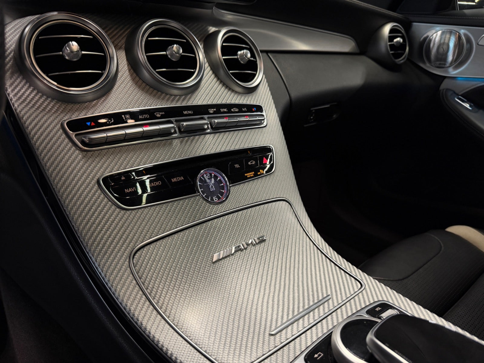 Sort Mercedes C63 fra 2017