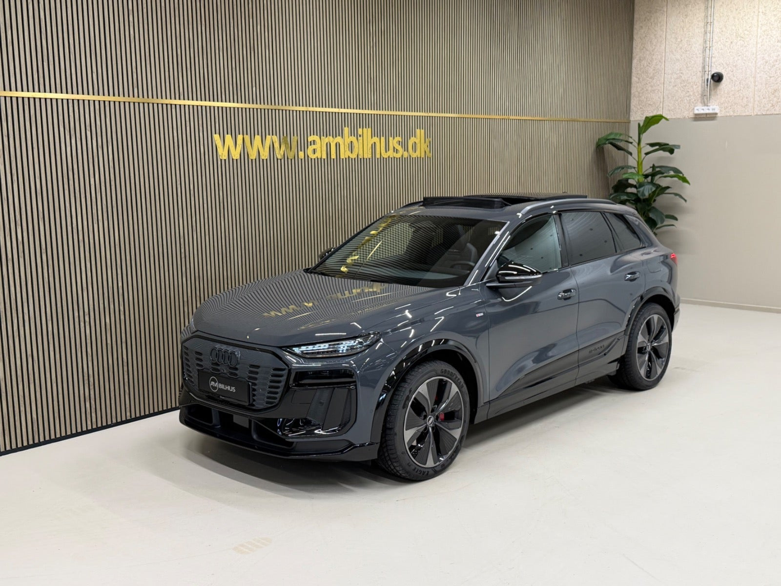 Grå Audi Q6 e-tron fra 2025