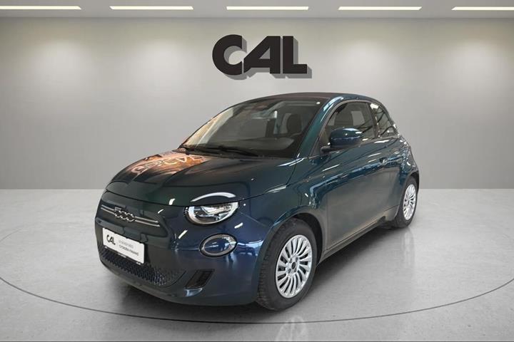 Grøn Fiat 500e fra 2023