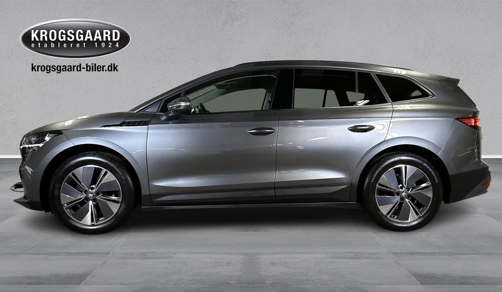 Grå Skoda Enyaq fra 2022
