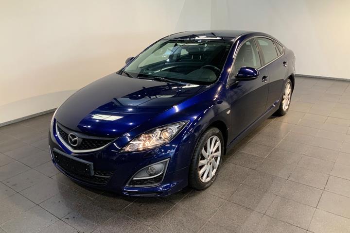 Blå Mazda 6 fra 2010
