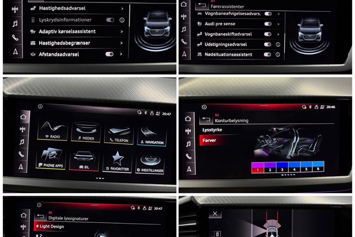 Blå Audi Q4 e-tron fra 2022