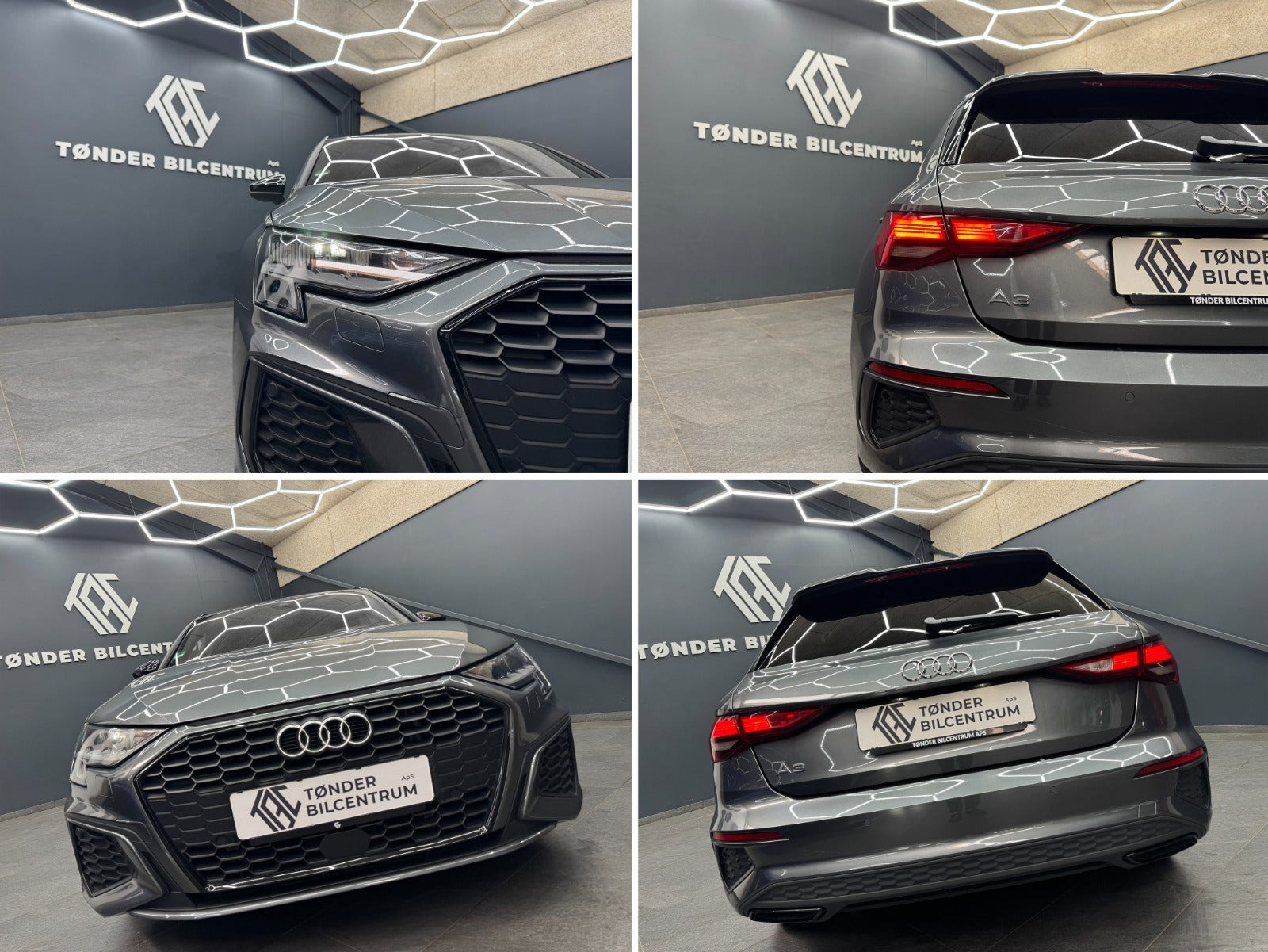 Grå Audi A3 fra 2023