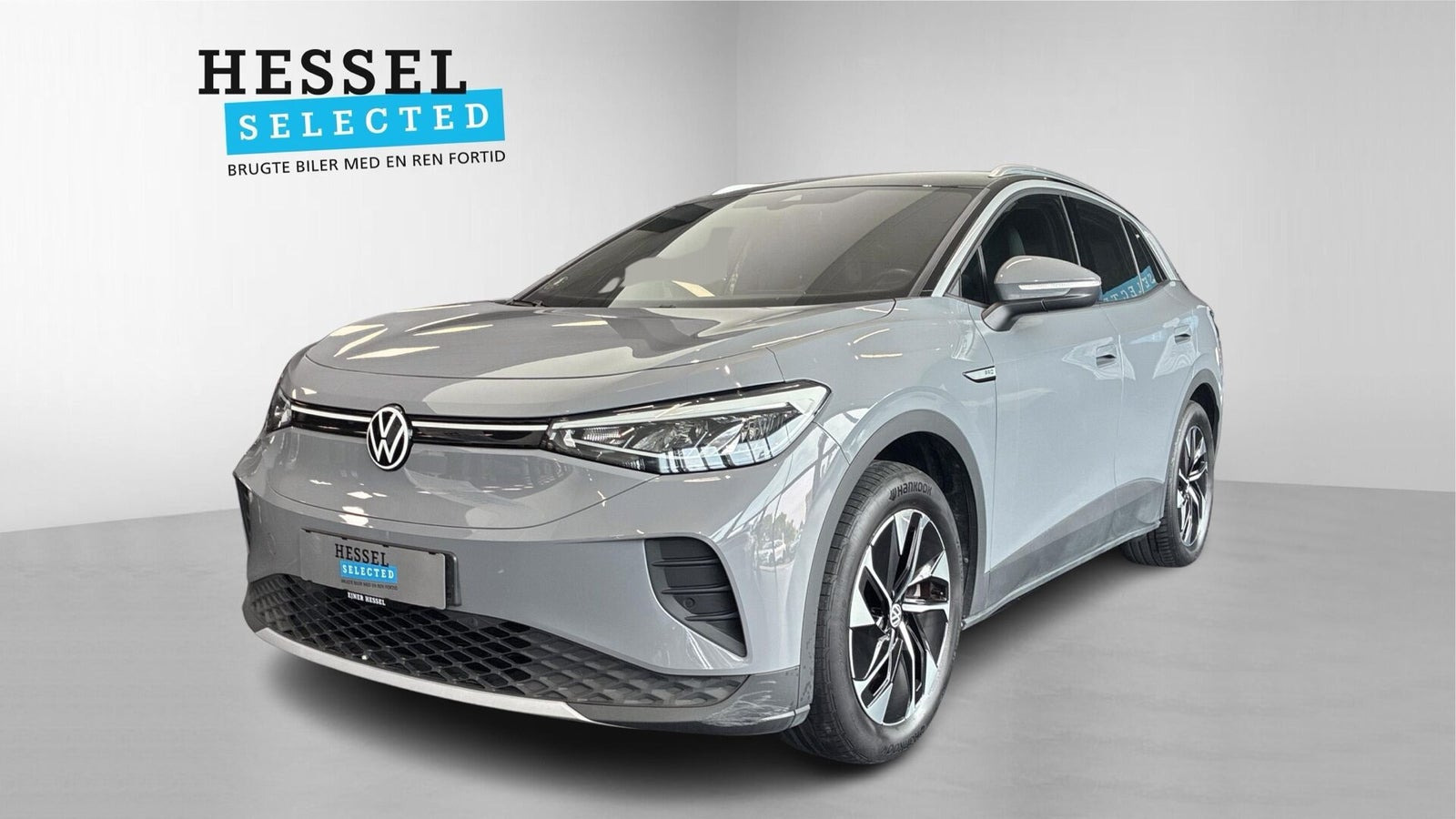 Grå VW ID.4 fra 2023 set udefra