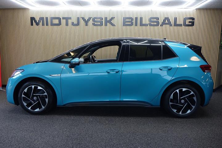 Blå VW ID.3 fra 2021