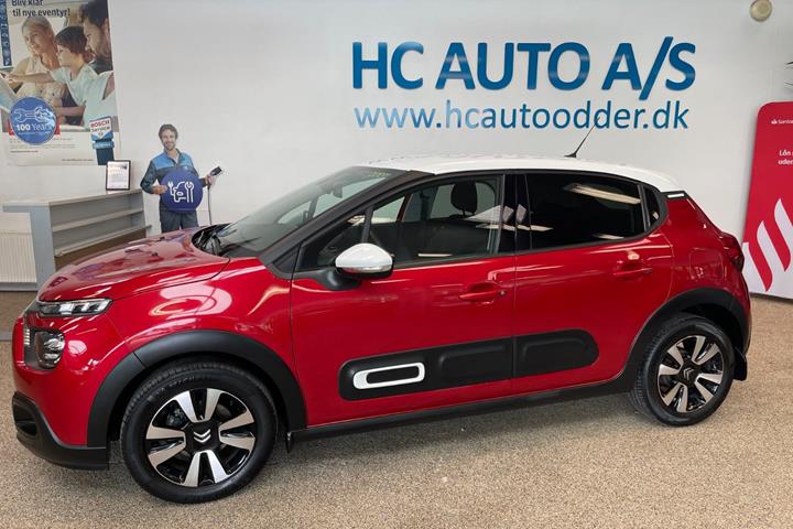 Rød Citroën C3 fra 2021
