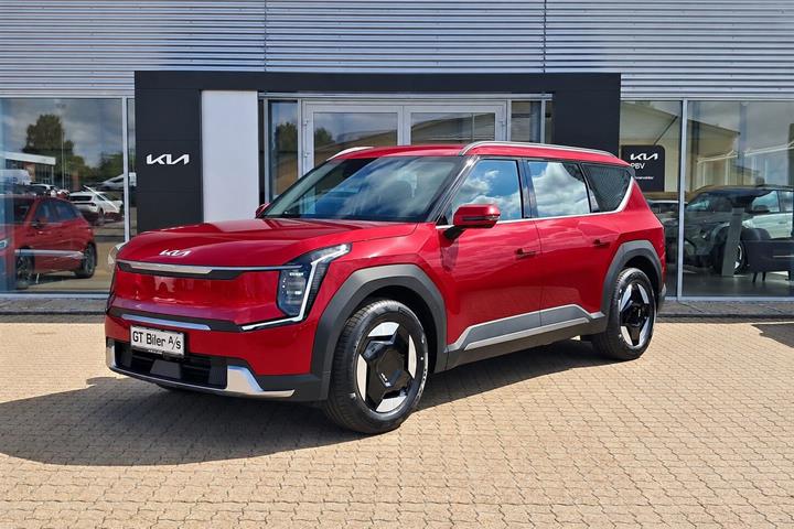 Rød Kia EV9 fra 2027