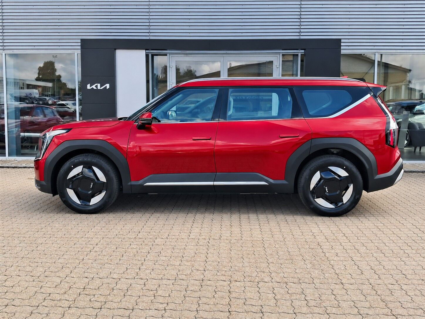 Rød Kia EV9 fra 2027