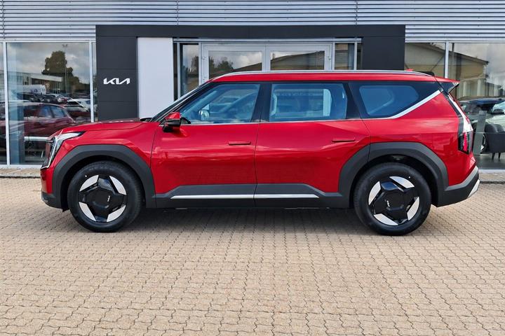 Rød Kia EV9 fra 2027
