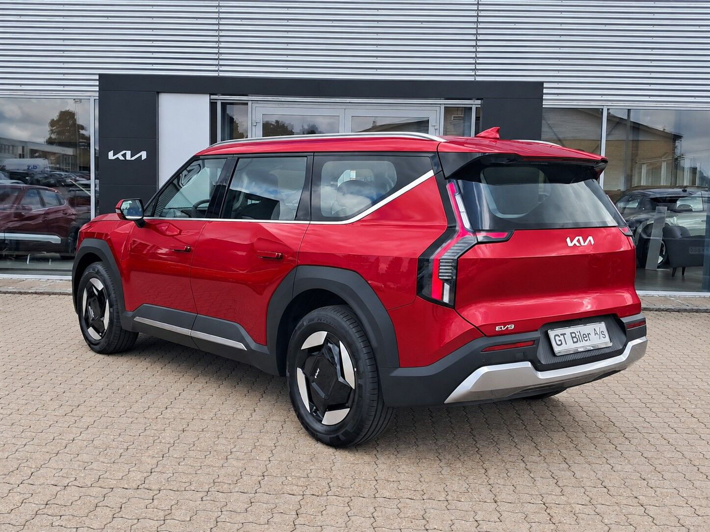 Rød Kia EV9 fra 2027