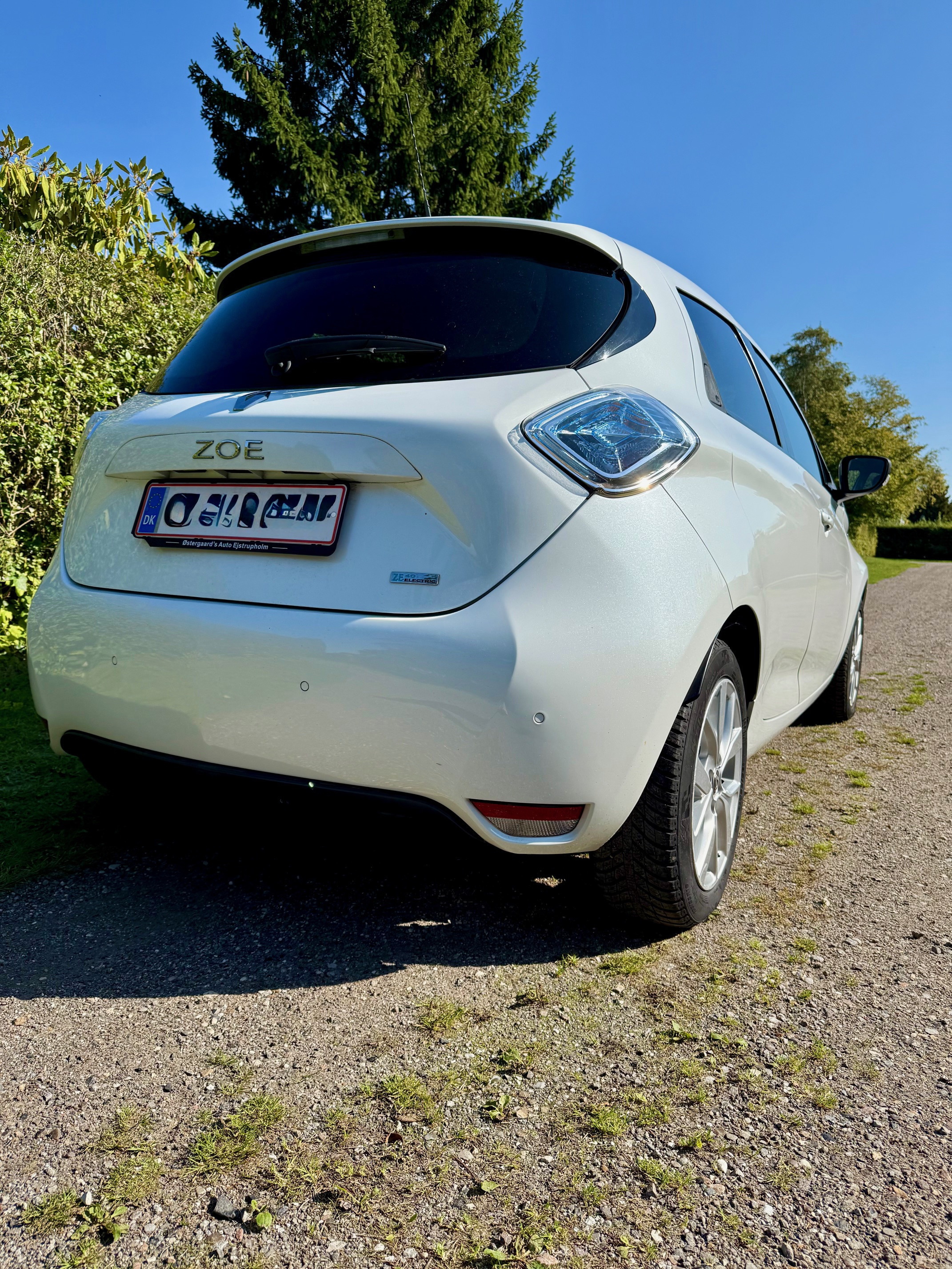 Hvid Renault Zoe fra 2019