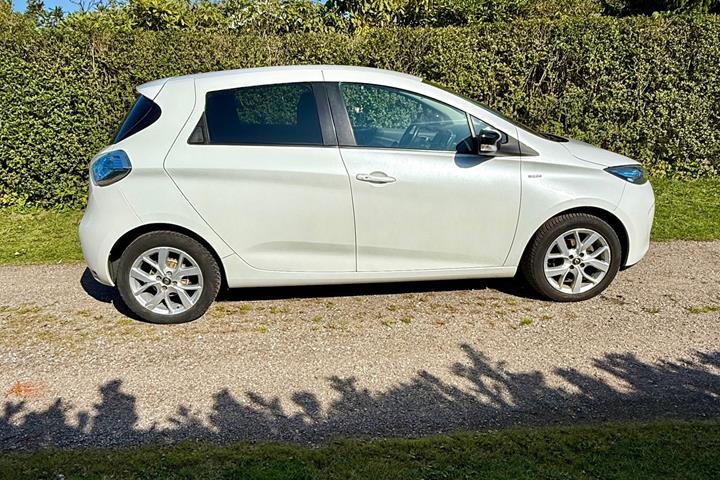 Hvid Renault Zoe fra 2019
