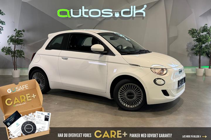 Hvid Fiat 500e fra 2024