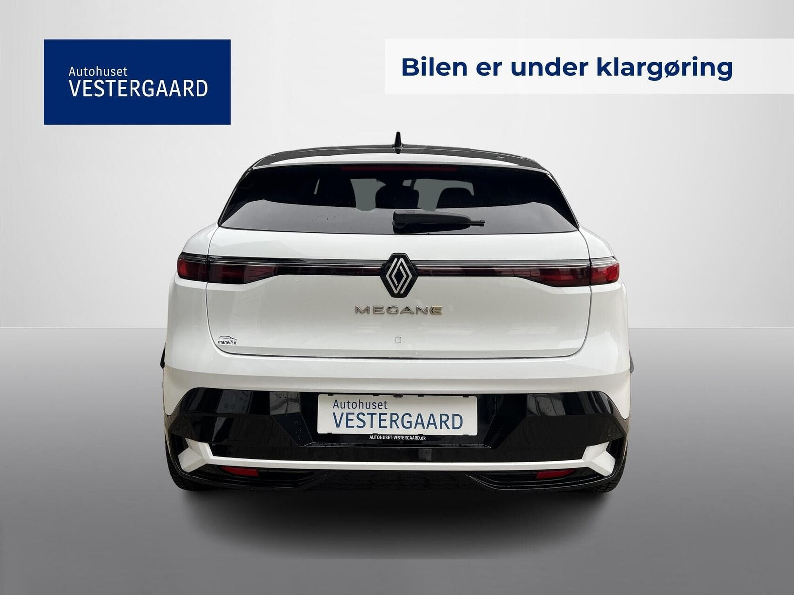 Hvid Renault Megane E-Tech fra 2023
